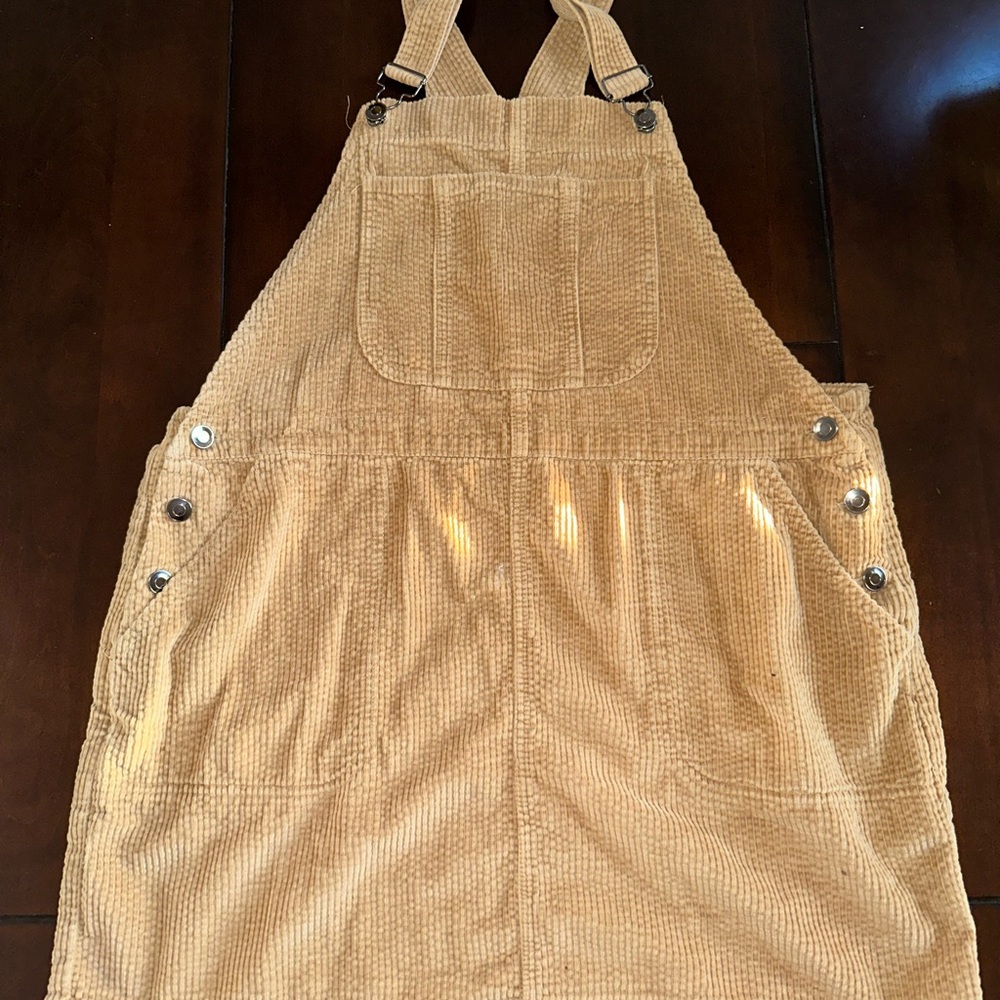 Wild Fable Beige Corduroy Overalls